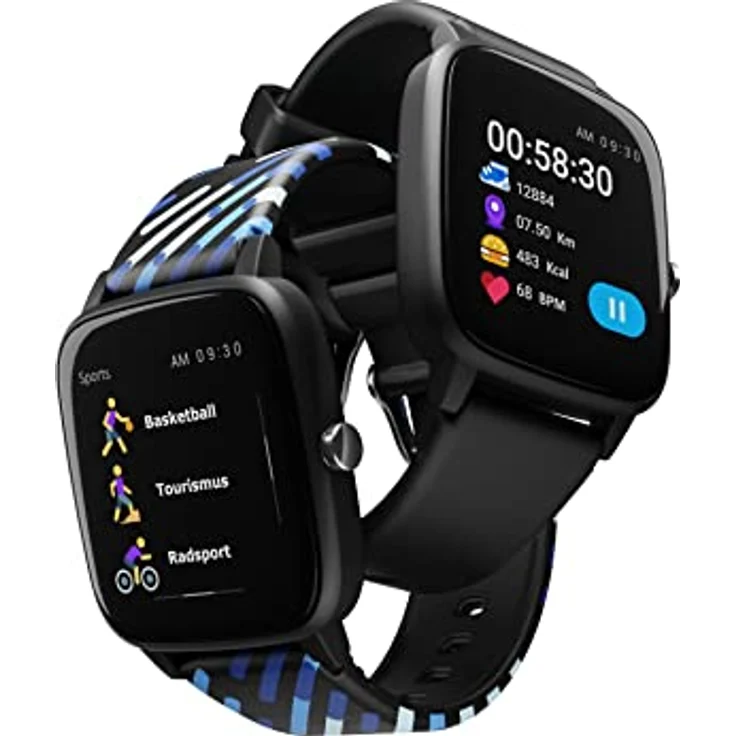 Lamax BCool (36.50 mm, Kunststoff) Sportuhr + Smartwatch, Schwarz – Bild 4