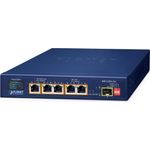 Planet 5-Port PoE+ Solar Switch mit 1-Port SFP und LCD Display B, Netzwerk Switch