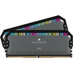 CORSAIR Dominator Platinum RGB DDR5 RAM 64GB (2x32GB) 6000MHz CL30 AMD Expo iCUE Kompatibel Computer Speicher - Grau (CMT64GX5M2B6000Z30)