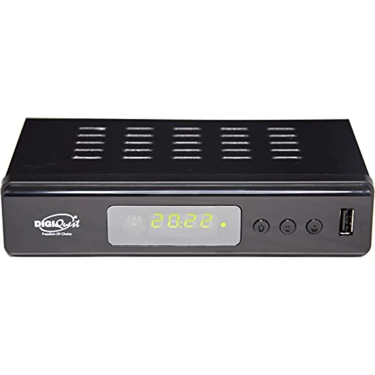DigiQuest Twin Tuner Small Edition Ethernet (RJ-45), Terrestrisch Full HD Schwarz - Kompakter DVB-T2 Decoder mit Full HD Unterstützung und integriertem Dolby Digital Audio-Decoder – Bild 2