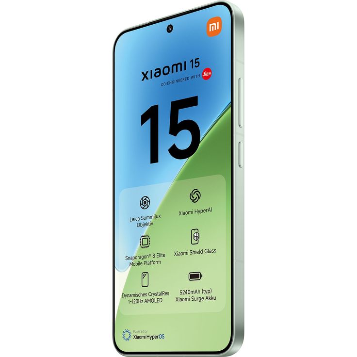 Xiaomi 15 5G Smartphone – 6,36" OLED 120Hz, Snapdragon 8 Elite, 512GB, Dual SIM, HDR10+, Dolby Vision, Green – Bild 3
