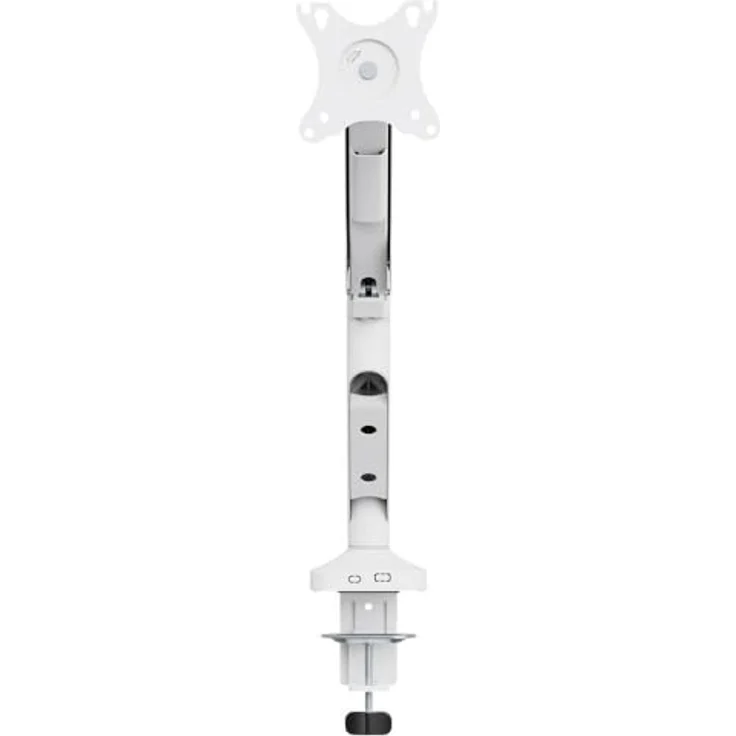 SpeaKa Professional SP-MM-1030 Monitor-Tischhalterung, Höhenverstellbar und Neigbar für Displays 43,2 cm (17) - 101,6 cm (40), Weiß, max. Tragkraft 12 kg – Bild 4