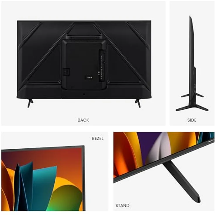 Hisense 55E6NT 139cm (55 Zoll) Fernseher, 4K UHD Smart TV, Precision Colour, HDR, Dolby Vision, 60Hz, Triple Tuner DVB-C/S/S2/T/T2, WiFi, HDMI 2.1, Bluetooth, Alexa Built-in, Schwarz, [2024] – Bild 3