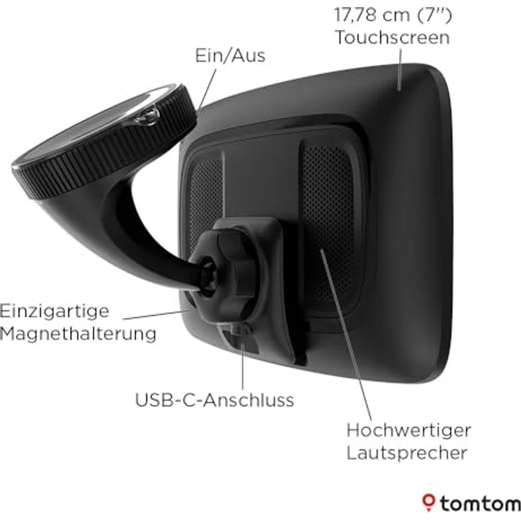 TomTom Go Navigator 7, 17,8 cm (7 Zoll) Navigationsgerät mit 32 GB, Ganz Europa, Wi-Fi, Bluetooth, Radarkamerawarnungen – Bild 8