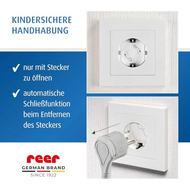 REER 32030 Steckdosen-Einsatz Weiß 10St. – Bild 6