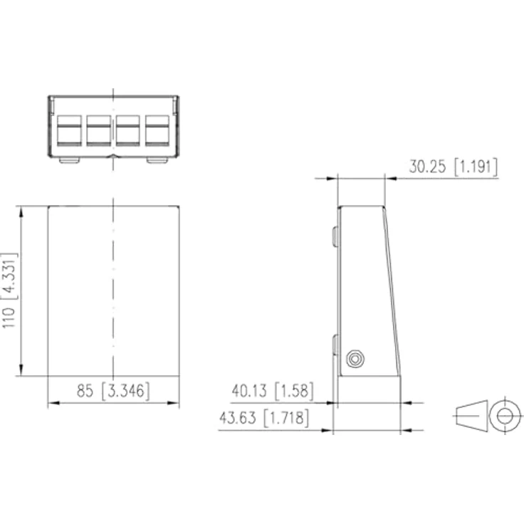 METZ CONNECT Keystone AP-Gehäuse 4 Port reinweiß RAL9010, stabiles Stahlblechgehäuse, einfaches Aufsetzen und Abnehmen – Bild 2