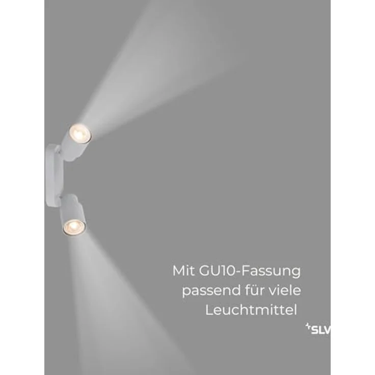 SLV PURI 2.0 TUBE, Deckenleuchte, Wandleuchte, Grau - Flexible Gestaltungsmöglichkeiten und reduzierter, industrieller Look – Bild 4