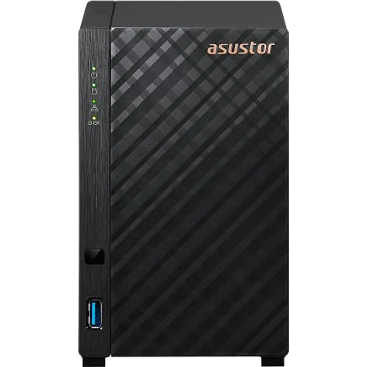 Asustor Drivestor 2 Lite AS1102TL, 2 Bay NAS Gehäuse Netzwerkspeicher, 1.7GHz Quad Core, 1GbE Port, 1GB RAM DDR4, Network Attached Storage für Cloud Speicher (Diskless) – Bild 2