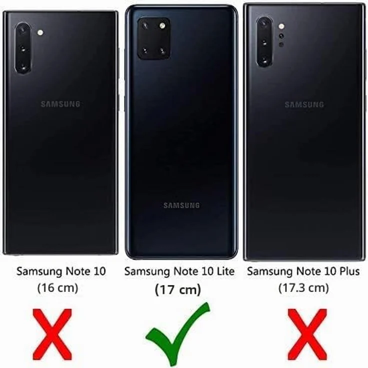 LeYi Hülle für Samsung Galaxy Note 10 Lite/A81, 360 Grad Ring Halter mit Panzerglas Schutzfolie, Schwarz, Stoßdämpfende Bumper Schutzhülle – Bild 2