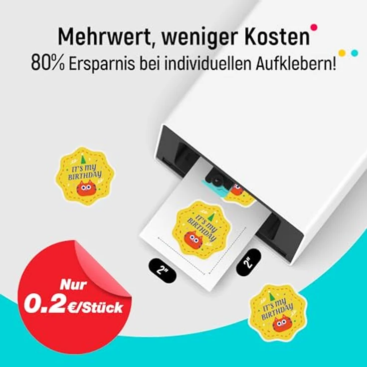 Liene PixCut S1, Fotodrucker mit 300 x 300 dpi Druck-Auflösung und Schneidefunktion – Bild 8