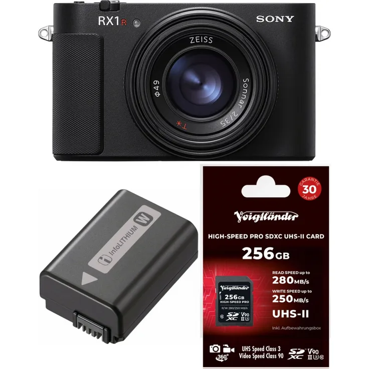 Sony DSC-RX1R III + Sony NP-FW50 Akku + Voigtländer SDXC 256GB UHS-II