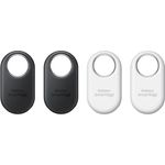 Samsung Galaxy SmartTag2 Bluetooth-Tracker, Kompassansicht, Suche in der Nähe, mit bis zu 500 Tage Laufzeit, wassergeschützt, Schwarz/Weiß (4 Stück)