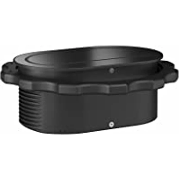 HPF Steckdosenelement Piccolino, 2er Set Schukosteckdosen in Edelstahl schwarz, mit 2 m Anschlusskabel für Küchenarbeitsplatte – Bild 2
