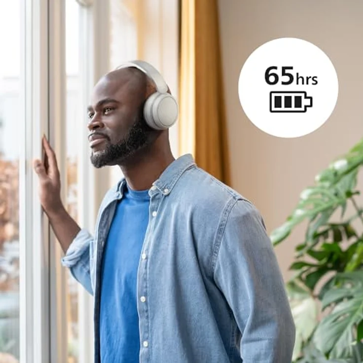 PHILIPS TAH4209WH Kabelloser Bluetooth-Kopfhörer - 55 Stunden Spielzeit, dynamischer Bass, deutliche Anrufe - Weiß – Bild 5
