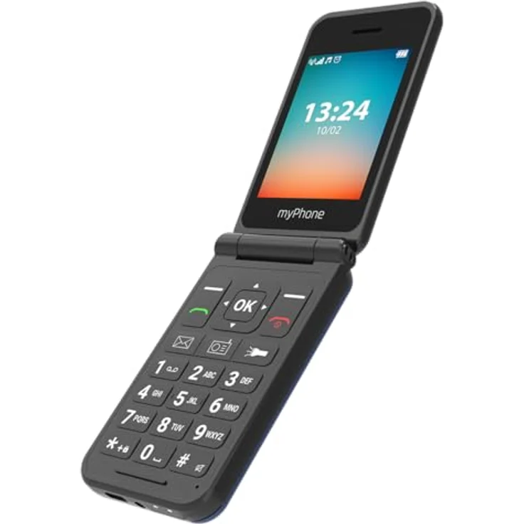 MP myPhone Flip LTE Klapphandy für Senioren SOS-Taste 4G VoLTE großer Akku 1000 mAh bis zu 6 Tage ohne Aufladen, mit Fackel, Dual SIM – Bild 3