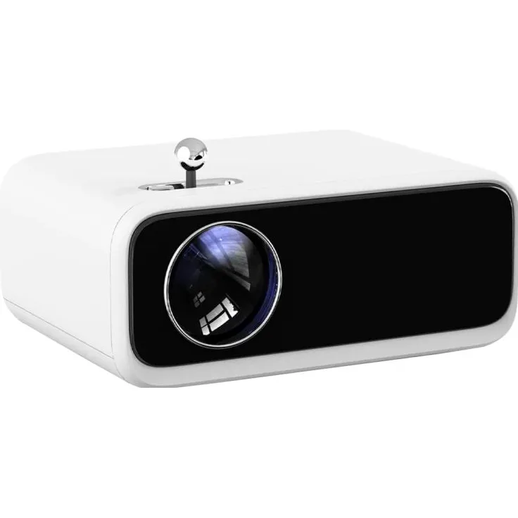 Xiaomi Wanbo Mini Pro, HD Beamer mit 250 lm, Trapezkorrektur, integrierten Lautsprechern, Android 9.0, Weiss