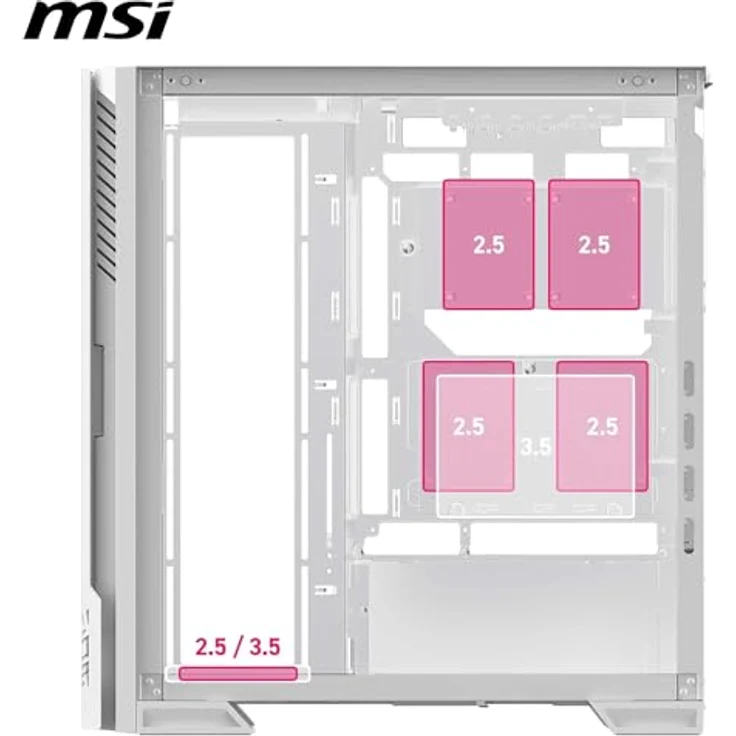 MSI MPG Velox 300R Airflow PZ, PC-Gehäuse in Weiß mit modernem Design und optimaler Kühlung – Bild 5