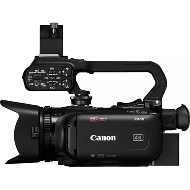 Canon XA60 Professional 4K Camcorder, 20x optischer Zoom, Silber, mit UVC-HD-Livestreaming – Bild 2