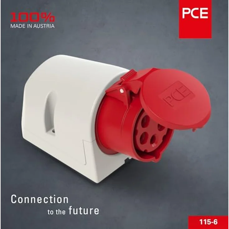 PC-Electric 115-6 E-Wandsteckdose 5polig 16A – Bild 3