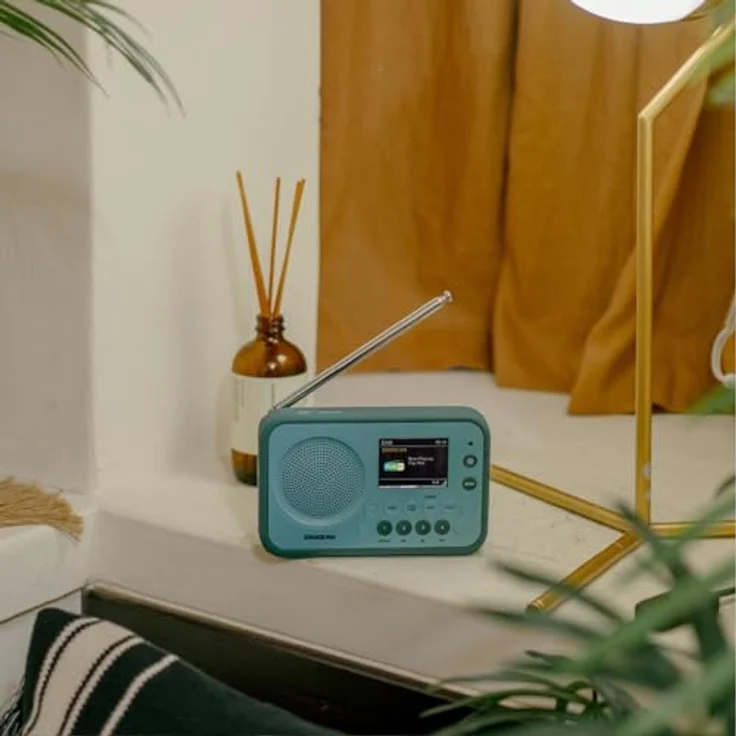Sangean DPR-76BT Digitalradio (UKW/DAB+), LCD, hellblau – Bild 2