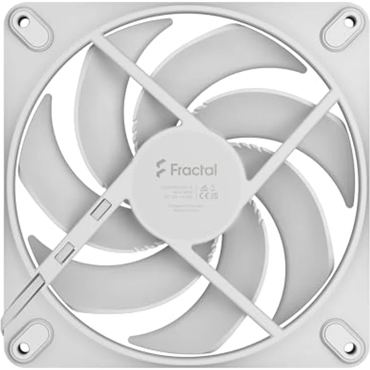 Fractal Design Momentum 14, Leiser 140 mm PC-Gehäuselüfter mit LCP Flügel, FDB-Lager, PWM-Steuerung, Weiß – Bild 4