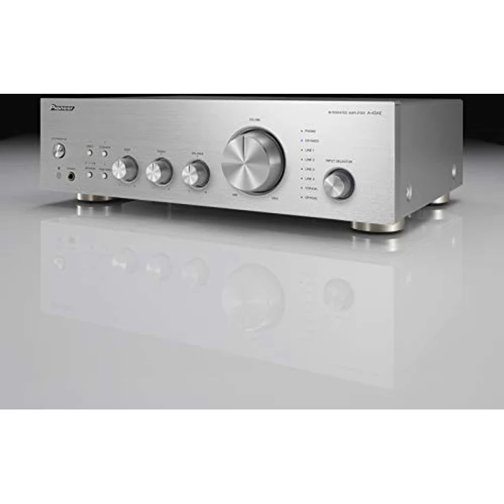 Pioneer A-40AE Vollverstärker (mit 2x 60 W, mit neuer Direct Energy Konstruktion und MM-Phono- und Digitaleingang) Silber – Bild 2