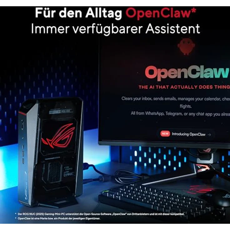 Asus Nuc 15 Rog Rnuc15Jnk9X489A2, Desktop-PC mit Intel Core Ultra 9, 32 GB RAM, 1024 GB SSD, NVIDIA GeForce RTX 5070, Windows 11 Home – Bild 8