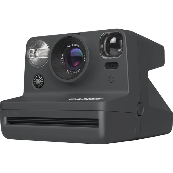 Polaroid Now Gen 2.0 Eames Edition, Sofortbildkamera in Schwarz mit Selbstauslöser, Doppelbelichtungsmodus und 2-Linsen-Autofokussystem, USB-C wiederaufladbar