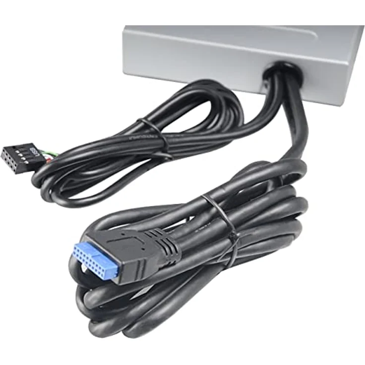 Akasa InterConnect S - Anschlüsse am vorderen Bedienfeld des Speicherschachts (AK-ICR-12V3) – Bild 3
