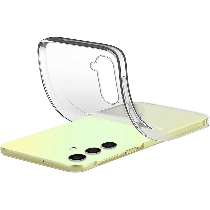 CELLULAR LINE Soft, Backcover für Samsung Galaxy A26, Transparent, ultradünne Hülle aus weichem Gummi mit Glanz-Finish
