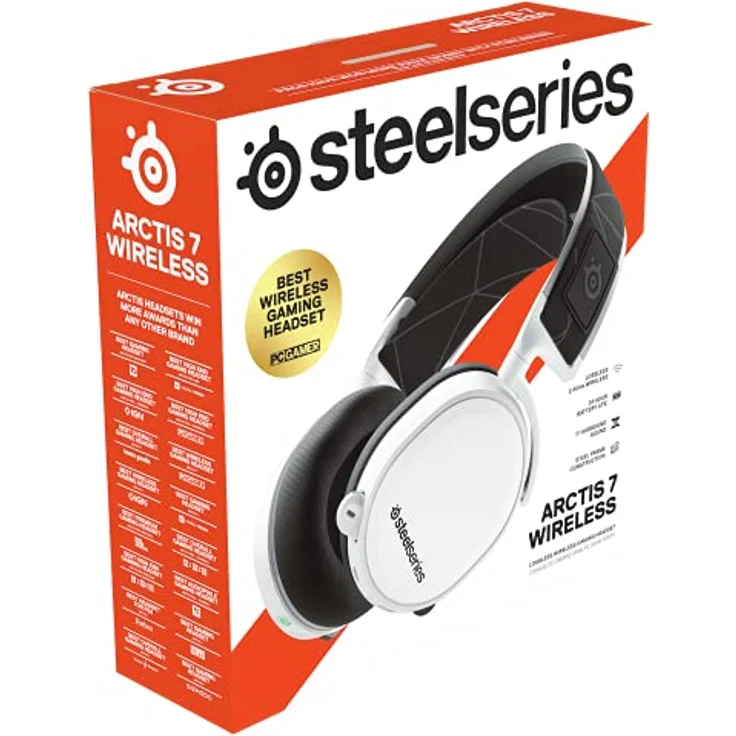 SteelSeries Arctis 7 (Gaming Headset, verlustfreies und drahtloses, DTS Headphone:X v2.0 Surround für PC und PlayStation 4) weiß – Bild 12