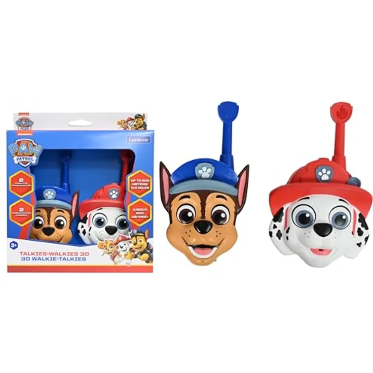 Lexibook Helfer Auf Vier Pfoten 3D-Walkie-Talkies, Funkgeräte für Kinder bis 500 Meter Reichweite, One Size