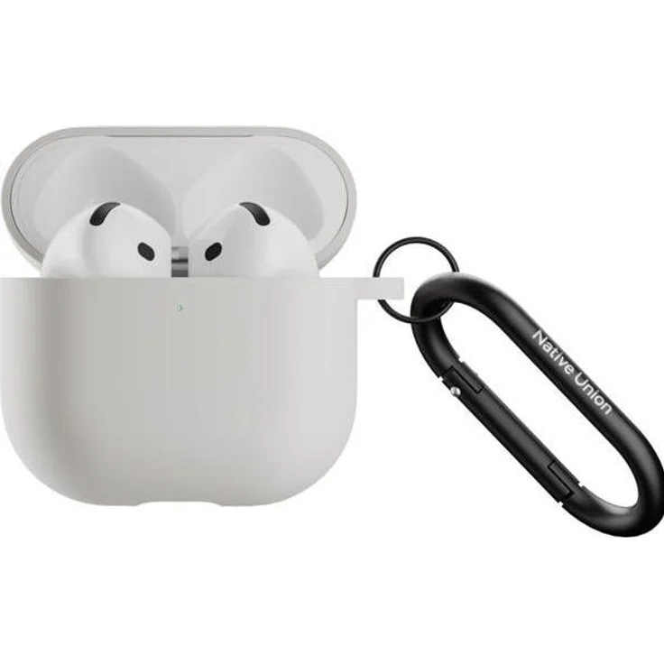 Native Union Active Case – Silikon-Schutzhülle für AirPods 4, robuste Kopfhörertasche, schwarz