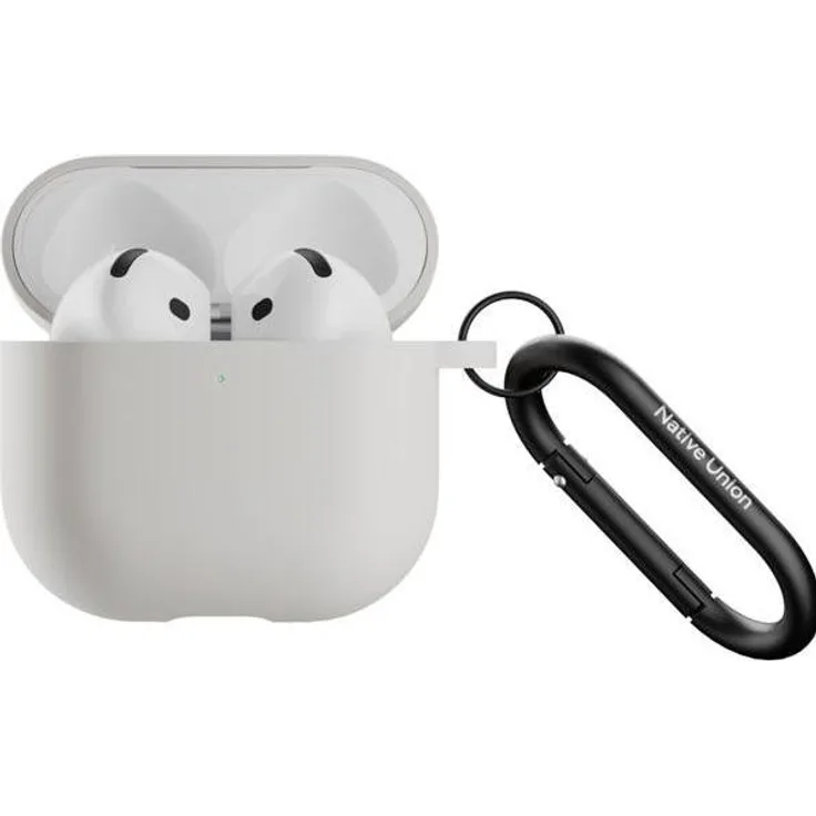 Native Union Active Case – Silikon-Schutzhülle für AirPods 4, robuste Kopfhörertasche, schwarz
