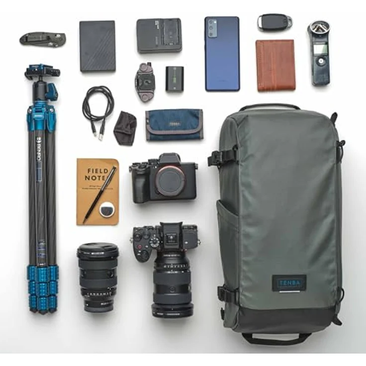 Tenba Solstice V2 16l SlingBag, Kameratasche in Grau mit flexiblem Innenorganisationssystem und abnehmbarer Regenhülle – Bild 2