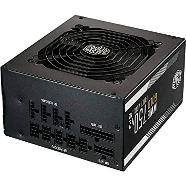 Cooler Master MWE 750 Gold V2, Modulares PC-Netzteil (EU-Stecker), 80 Plus Gold, 750 Watt Netzeil mit Flachkabel, 120mm HDB-Lüfter, Temperaturschwelle 50˚C – Bild 5