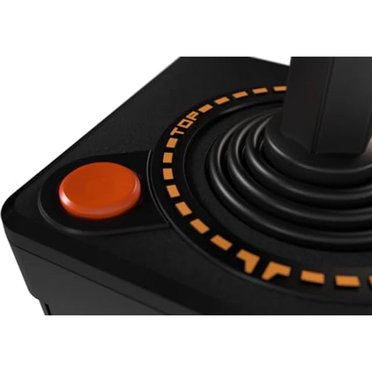 Retro Games Thecxstick, PC Gaming Controller im Retro-Design mit 8-Tasten-USB-Joystick und Analog-Stick, Schwarz – Bild 7