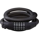 Segway-Ninebot Schloss, Kabelschloss mit -Stellig Zahlencode Zahlenschloss Scooter Fahrradschloß Zahlen Schwarz