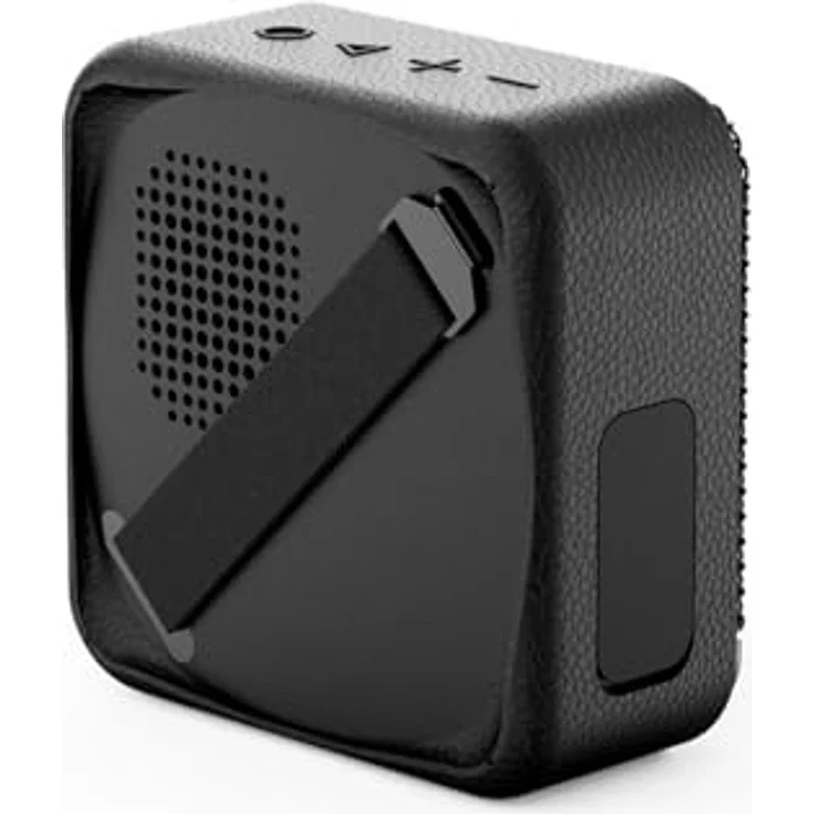 CGV SolidVibe Mini 8-Watt Bluetooth-Lautsprecher, tragbar, wasserdicht IP67, 10 Std. Akkulaufzeit, Kunstleder-Gehäuse, integriertes Mikrofon – Bild 3