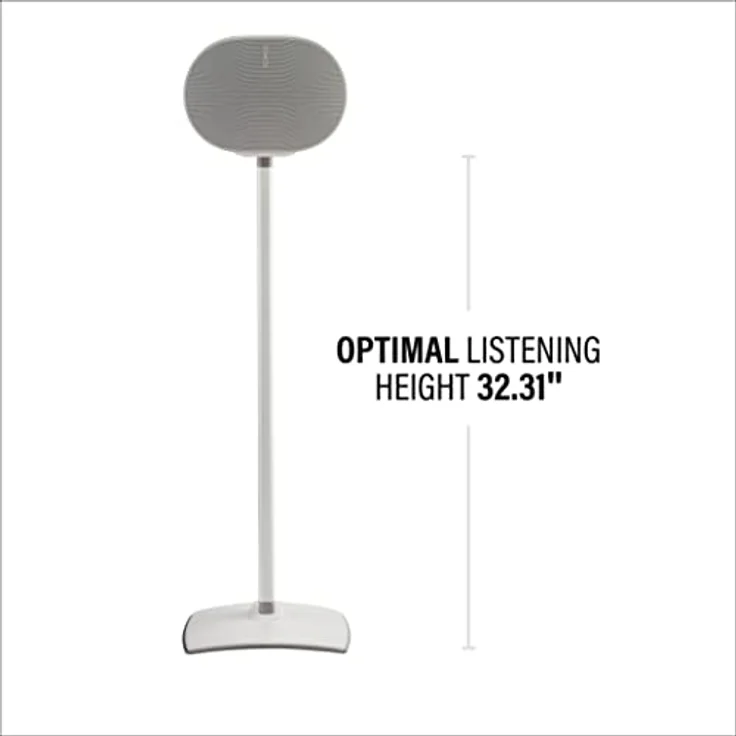 Sanus Lautsprecherständer für Sonos Era 300™ (Paar) - WSSE32-W2, optimale Hörhöhe, integriertes Kabelmanagement, in Weiß – Bild 2