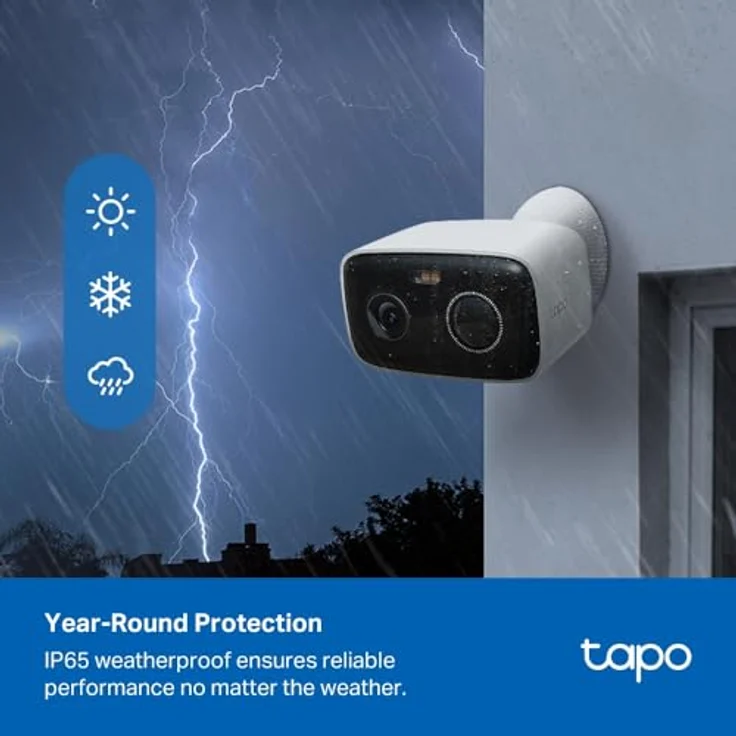 TPL Tapo C400, batteriebetriebene Outdoor Überwachungskamera mit 1080p Auflösung, IP65 wasserdicht, mehrfarbig – Bild 6