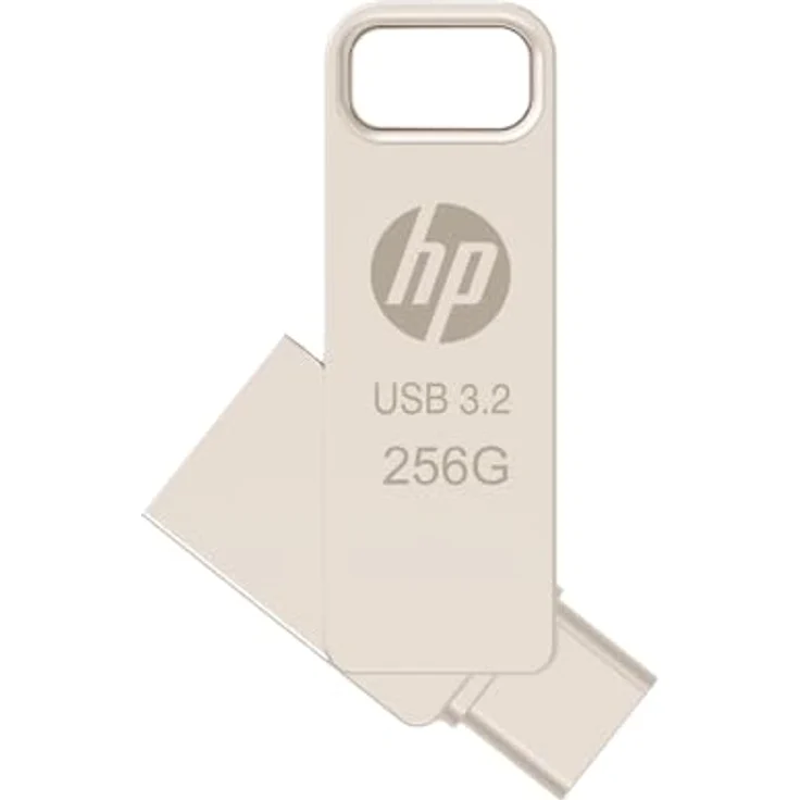 HP 256GB x206c OTG Type-C Metal Flash Drive, USB-C USB Stick, silber – Bild 6