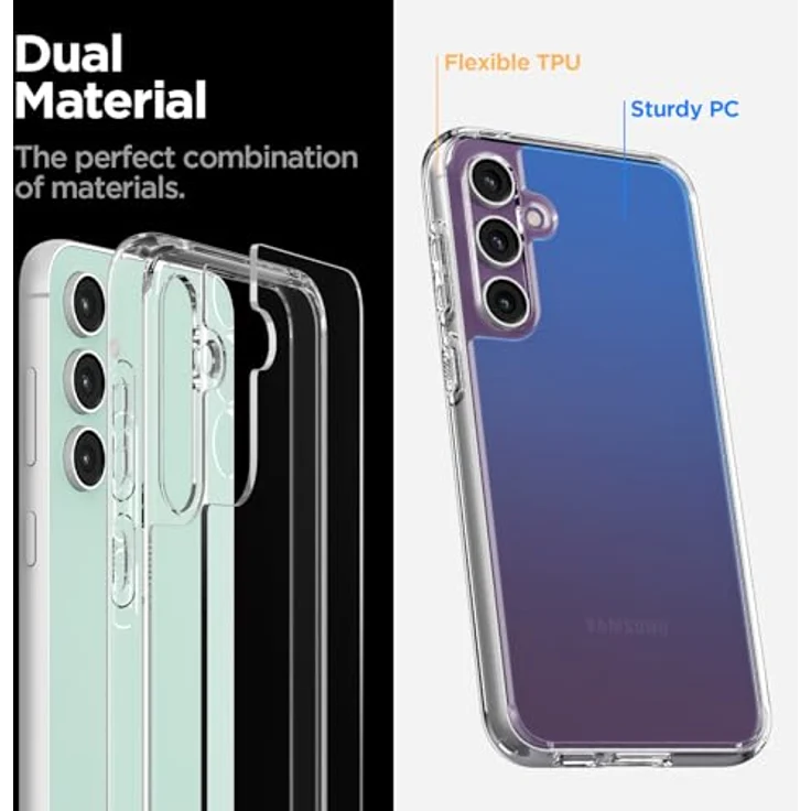 Spigen Ultra Hybrid Hülle Kompatibel mit Samsung Galaxy S23 FE -Crystal Clear – Bild 5