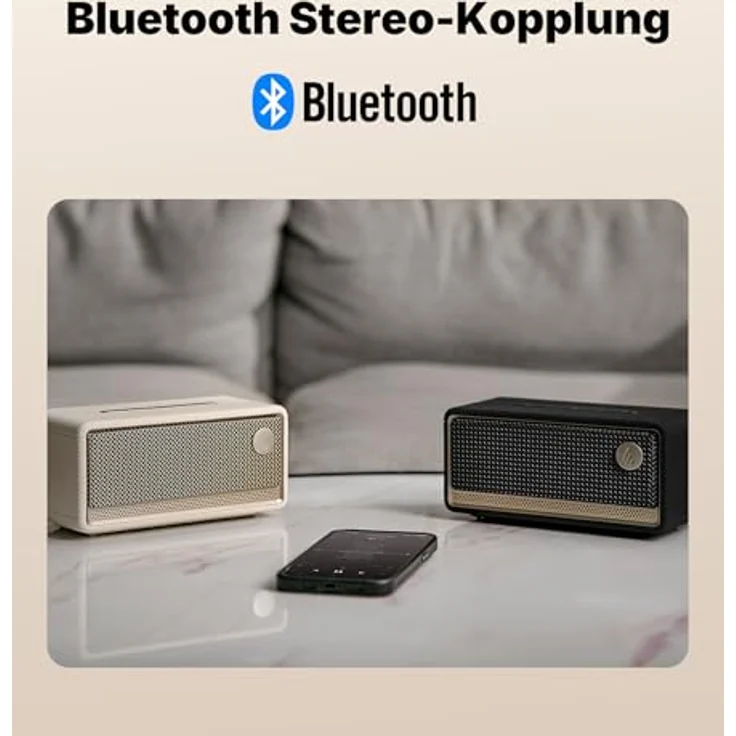 Edifier ES60 Premium Bluetooth Lautsprecher – 34W, Bluetooth 5.4, IP66 wasserfest, bis zu 9h Akku, USB-C, Creme – Bild 5