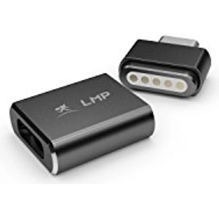 LMP magnetischer Sicherheitsadapter, USB-C, für Ladekabel bis zu 100 W. grau - Space Gray – Bild 2