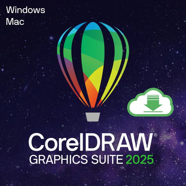 Corel CorelDRAW Graphics Suite 2025 | Bildbearbeitung für Windows / Mac mit Cloud-Zugang, verbesserten Pinsel-Werkzeugen und optimierter Performance