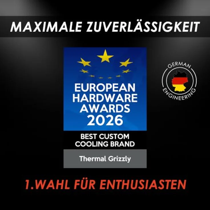 Thermal Grizzly Hydronaut Pro, Wärmeleitpaste mit hoher Wärmeleitfähigkeit für Gaming-PCs und Overclocking, 6 g – Bild 3