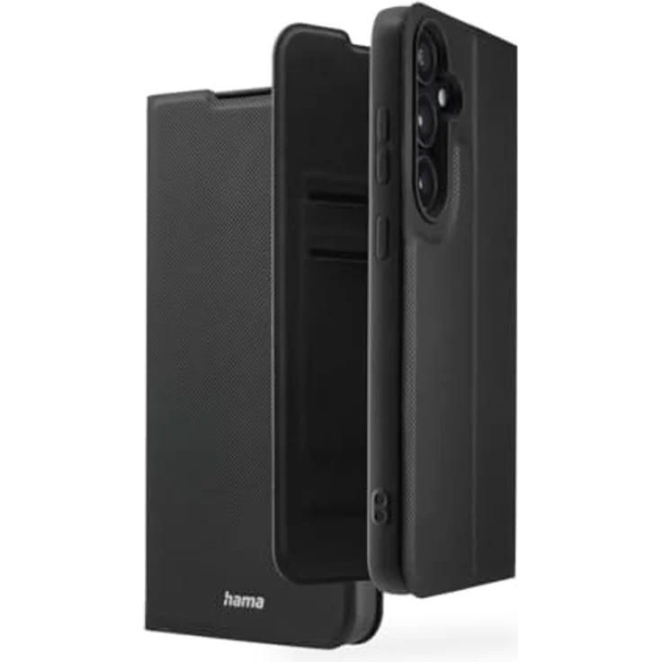 Hama Handyhülle für Samsung Galaxy S25+ (Handytasche, Etui mit Kartenfach, Standfunktion, extra Schutz von Display und Kamera, magnetisch, Klapphülle, weich) schwarz – Bild 1