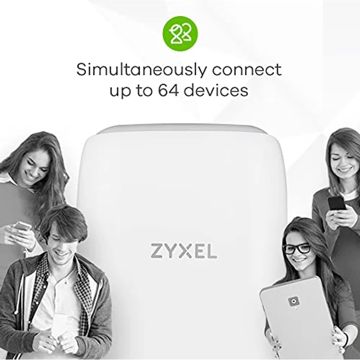 Zyxel 4G LTE-A Indoor WLAN-Router | Dual-Band WLAN-Sharing für 64 Geräte | Unterstützt VoIP/Volte | Ohne SIM-Lock | Keine Konfiguration erforderlich [LTE5398-M904] – Bild 5