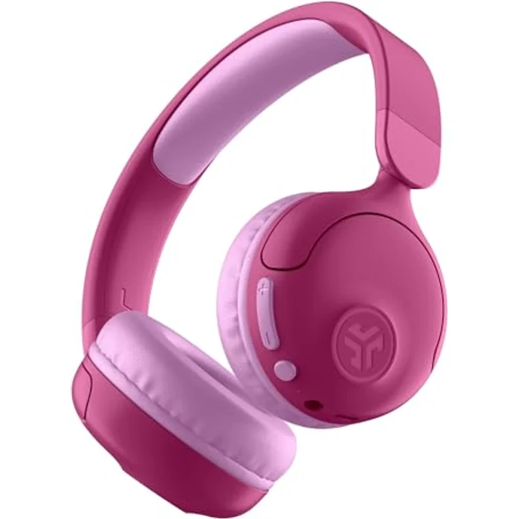 JLab Audio JBuddies Pop, 2-in-1 kabellose Kinderkopfhörer, On-Ear, volumen-sicher, pink – Bild 2